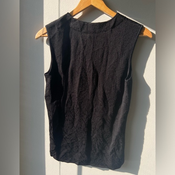 Jones New York black jacquard sleeveless sweater NWT - Picture 2 of 6